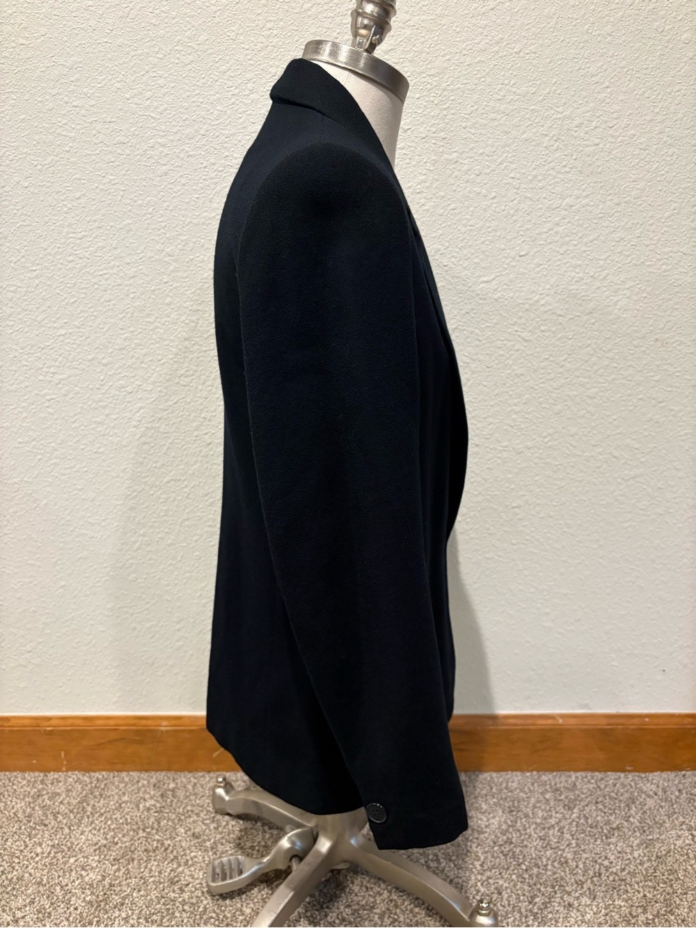 Vintage 80s 90s Prophecy Women’s Blazer Boxy 1 Button Wool Lined Black Size 8 - Picture 6 of 11